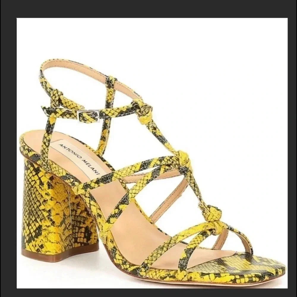 Antonio Melani Block Heel Sandals New